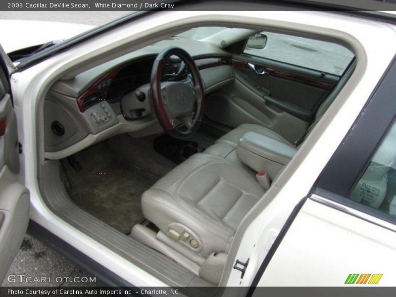 White Diamond / Dark Gray 2003 Cadillac DeVille Sedan
