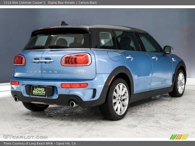 Digital Blue Metallic / Carbon Black 2019 Mini Clubman Cooper S