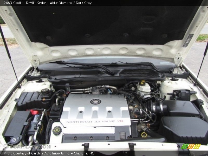 White Diamond / Dark Gray 2003 Cadillac DeVille Sedan