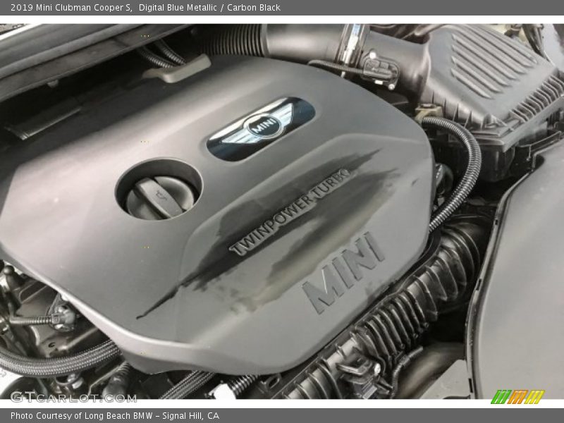 Digital Blue Metallic / Carbon Black 2019 Mini Clubman Cooper S