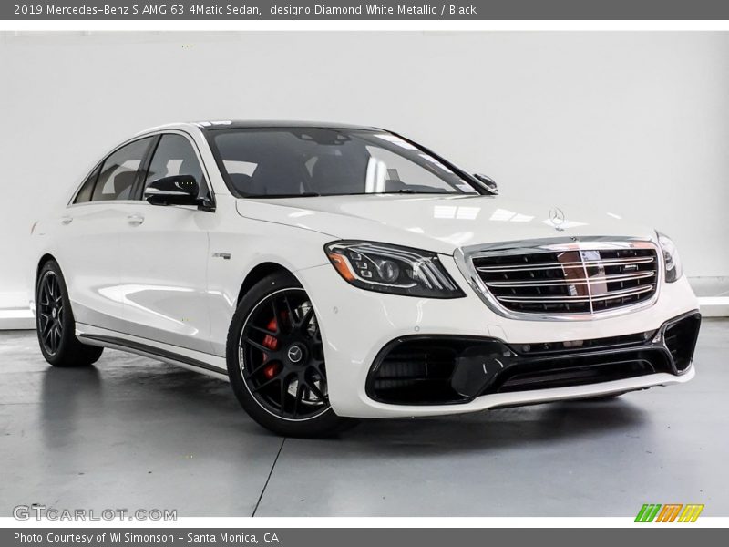designo Diamond White Metallic / Black 2019 Mercedes-Benz S AMG 63 4Matic Sedan