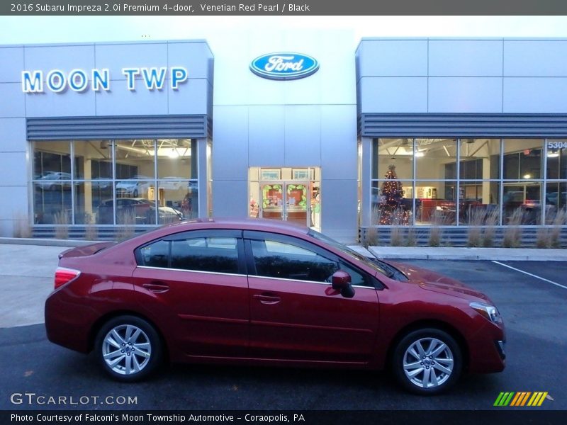 Venetian Red Pearl / Black 2016 Subaru Impreza 2.0i Premium 4-door