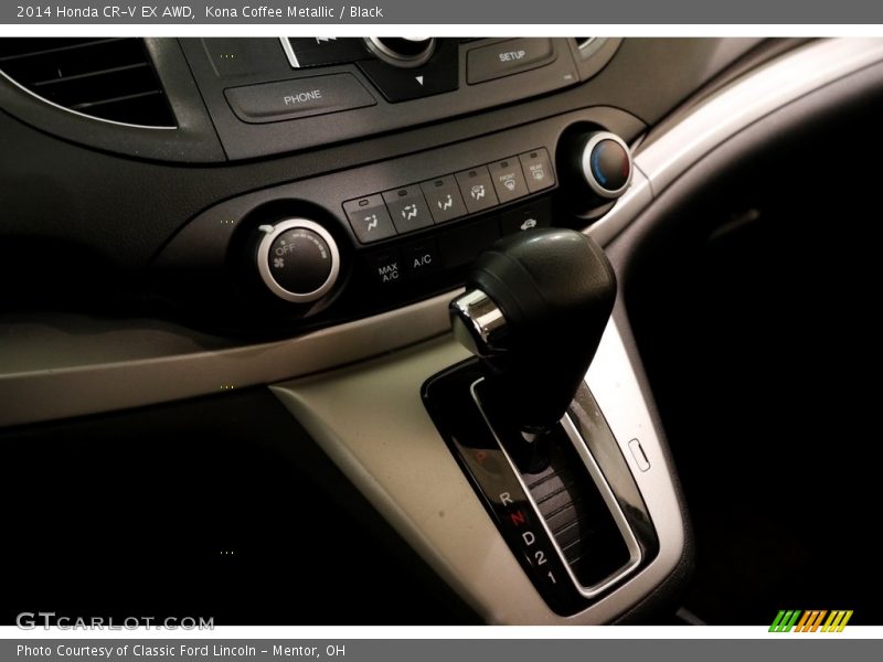 Kona Coffee Metallic / Black 2014 Honda CR-V EX AWD
