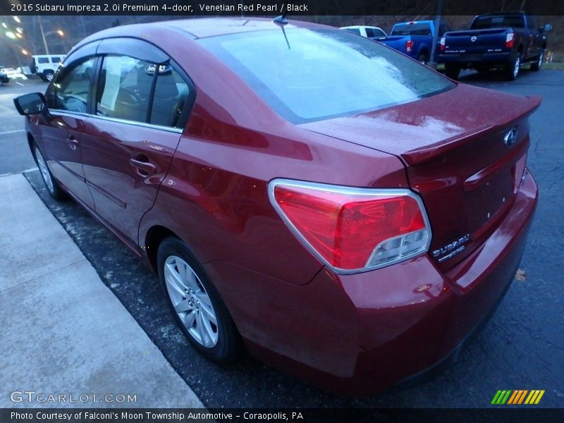 Venetian Red Pearl / Black 2016 Subaru Impreza 2.0i Premium 4-door