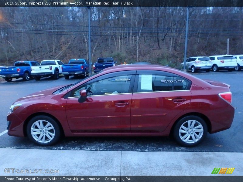 Venetian Red Pearl / Black 2016 Subaru Impreza 2.0i Premium 4-door