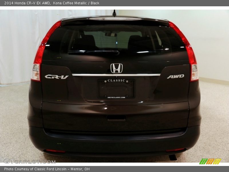 Kona Coffee Metallic / Black 2014 Honda CR-V EX AWD
