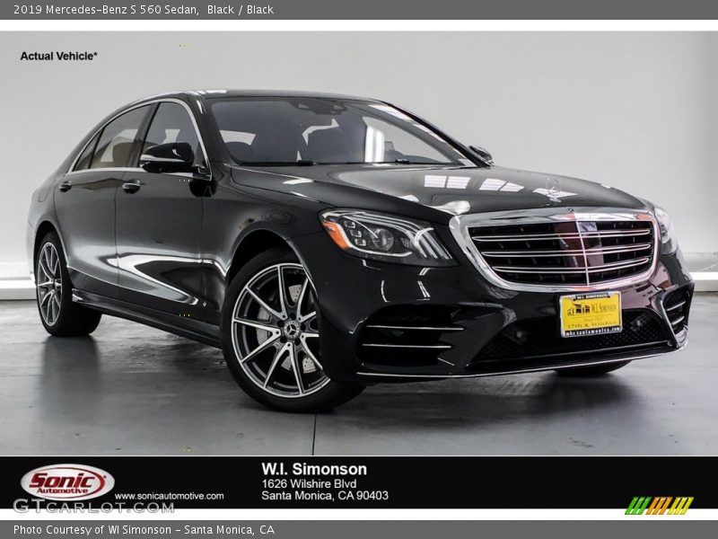 Black / Black 2019 Mercedes-Benz S 560 Sedan