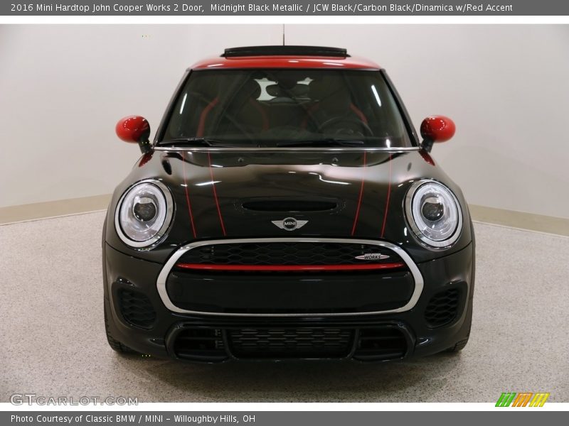 Midnight Black Metallic / JCW Black/Carbon Black/Dinamica w/Red Accent 2016 Mini Hardtop John Cooper Works 2 Door