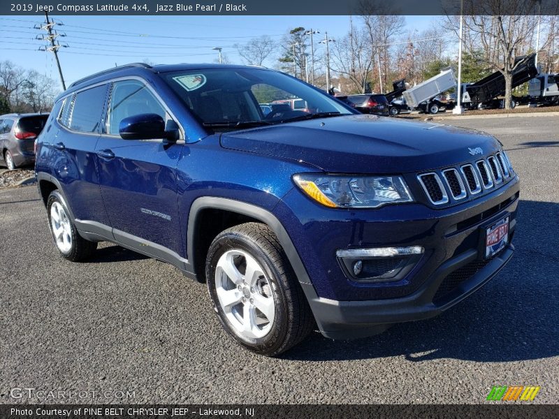 Jazz Blue Pearl / Black 2019 Jeep Compass Latitude 4x4