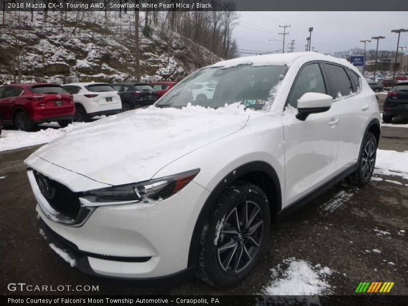 Snowflake White Pearl Mica / Black 2018 Mazda CX-5 Touring AWD