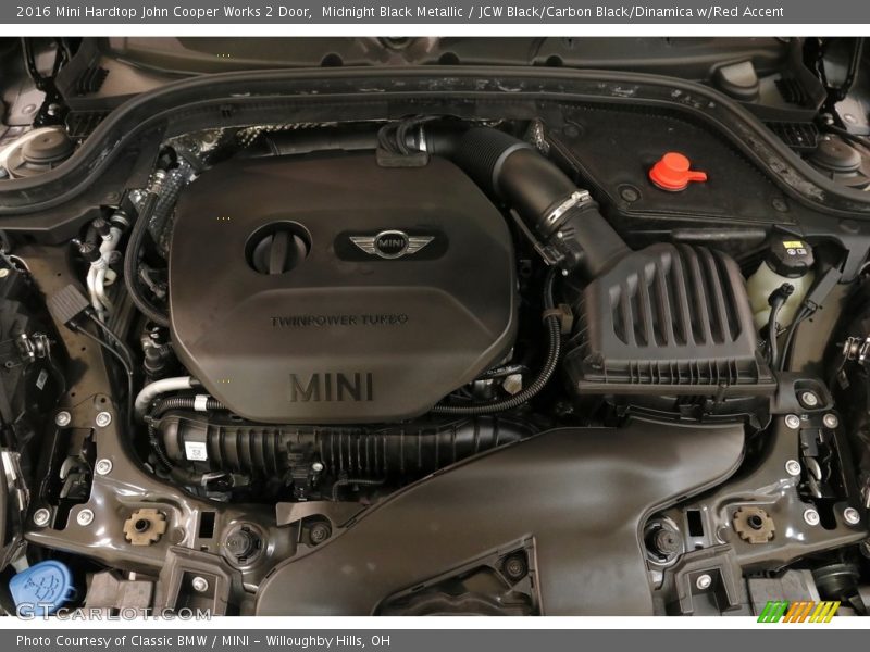 Midnight Black Metallic / JCW Black/Carbon Black/Dinamica w/Red Accent 2016 Mini Hardtop John Cooper Works 2 Door