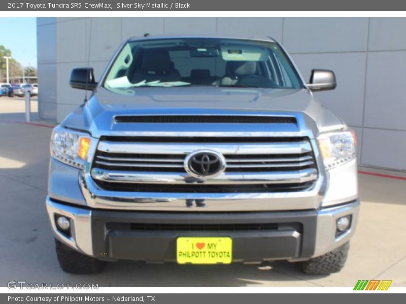 Silver Sky Metallic / Black 2017 Toyota Tundra SR5 CrewMax