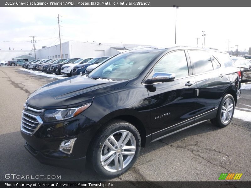 Mosaic Black Metallic / Jet Black/Brandy 2019 Chevrolet Equinox Premier AWD