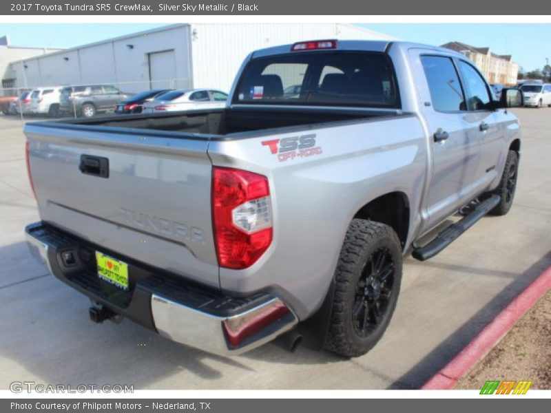 Silver Sky Metallic / Black 2017 Toyota Tundra SR5 CrewMax