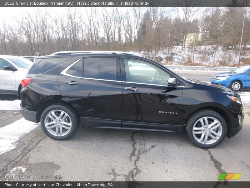 Mosaic Black Metallic / Jet Black/Brandy 2019 Chevrolet Equinox Premier AWD