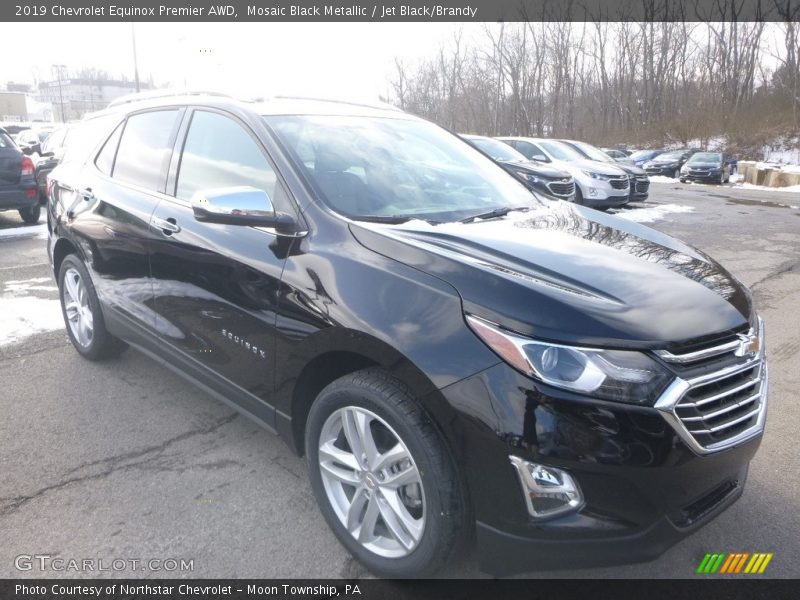 Mosaic Black Metallic / Jet Black/Brandy 2019 Chevrolet Equinox Premier AWD