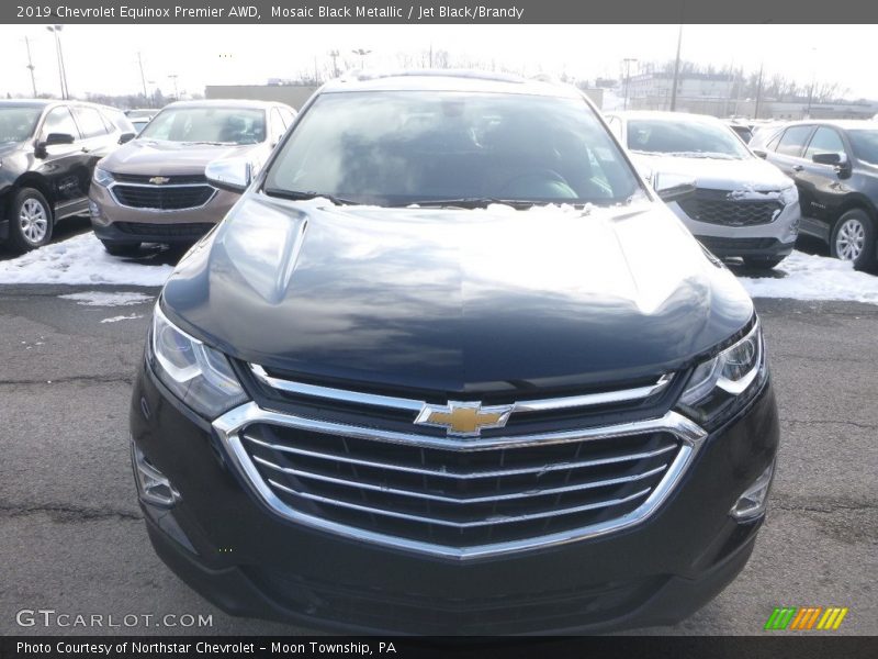 Mosaic Black Metallic / Jet Black/Brandy 2019 Chevrolet Equinox Premier AWD
