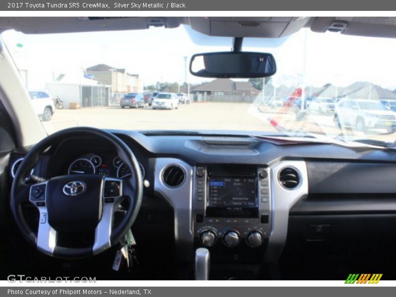 Silver Sky Metallic / Black 2017 Toyota Tundra SR5 CrewMax