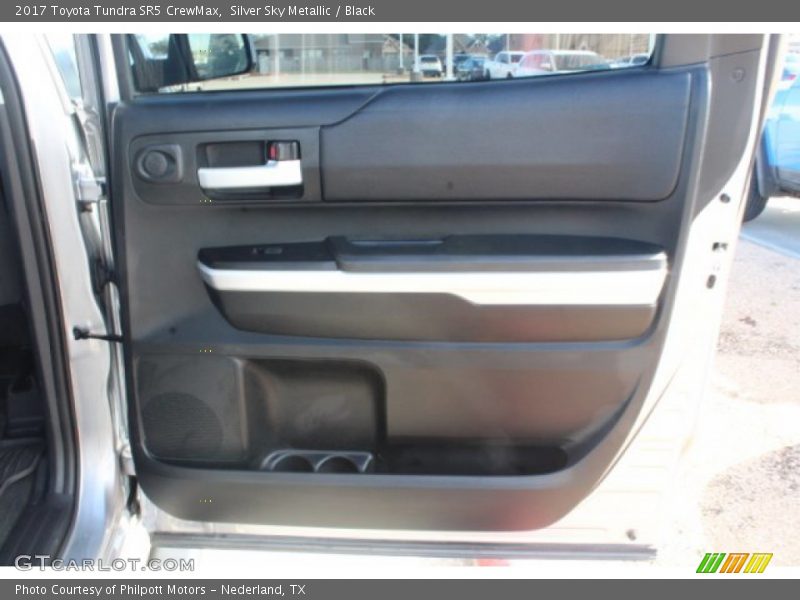 Silver Sky Metallic / Black 2017 Toyota Tundra SR5 CrewMax