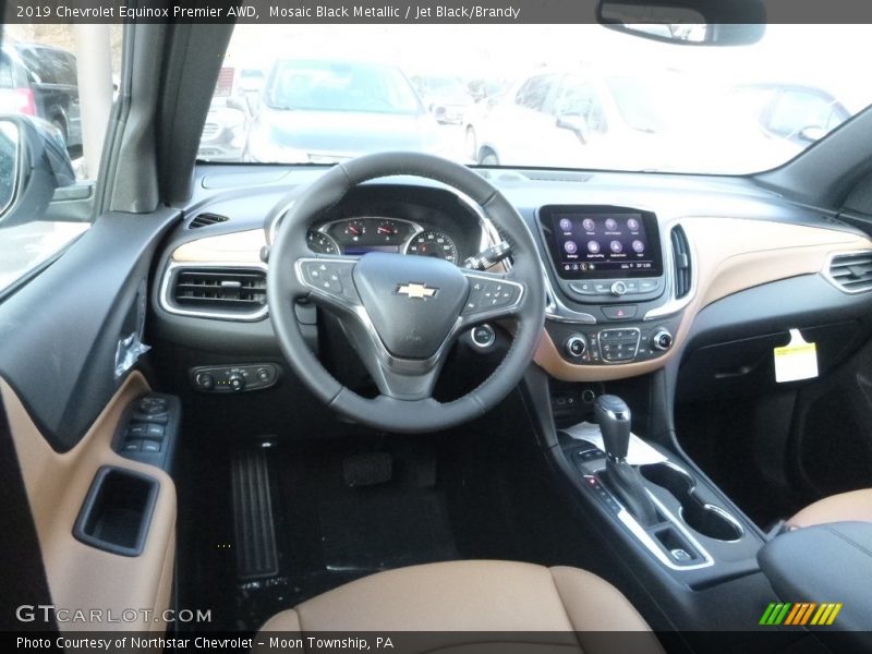 Mosaic Black Metallic / Jet Black/Brandy 2019 Chevrolet Equinox Premier AWD