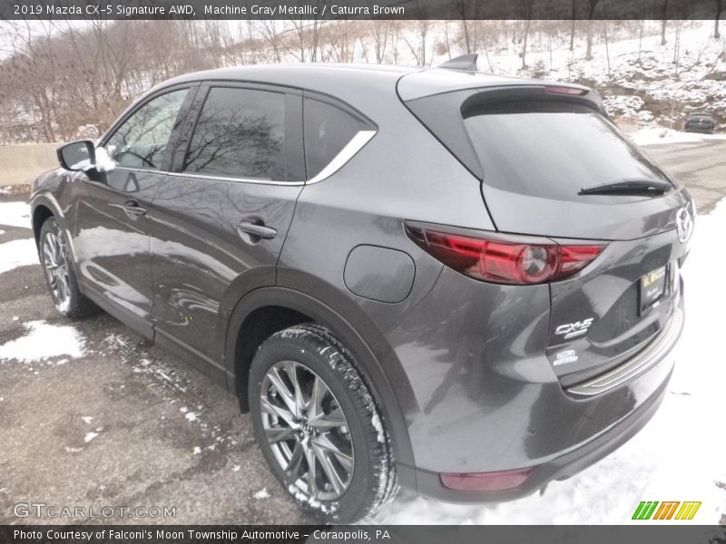 Machine Gray Metallic / Caturra Brown 2019 Mazda CX-5 Signature AWD