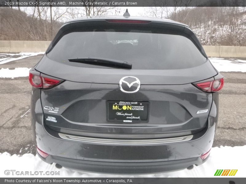 Machine Gray Metallic / Caturra Brown 2019 Mazda CX-5 Signature AWD