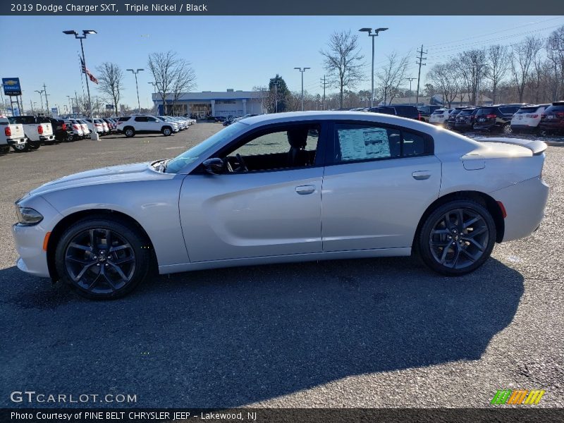 Triple Nickel / Black 2019 Dodge Charger SXT