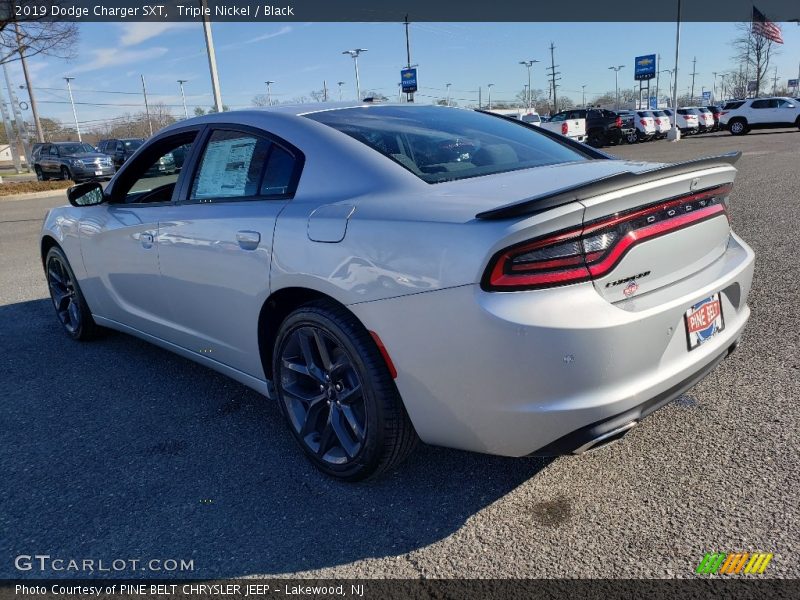 Triple Nickel / Black 2019 Dodge Charger SXT