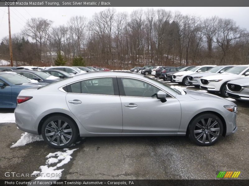 Sonic Silver Metallic / Black 2018 Mazda Mazda6 Touring
