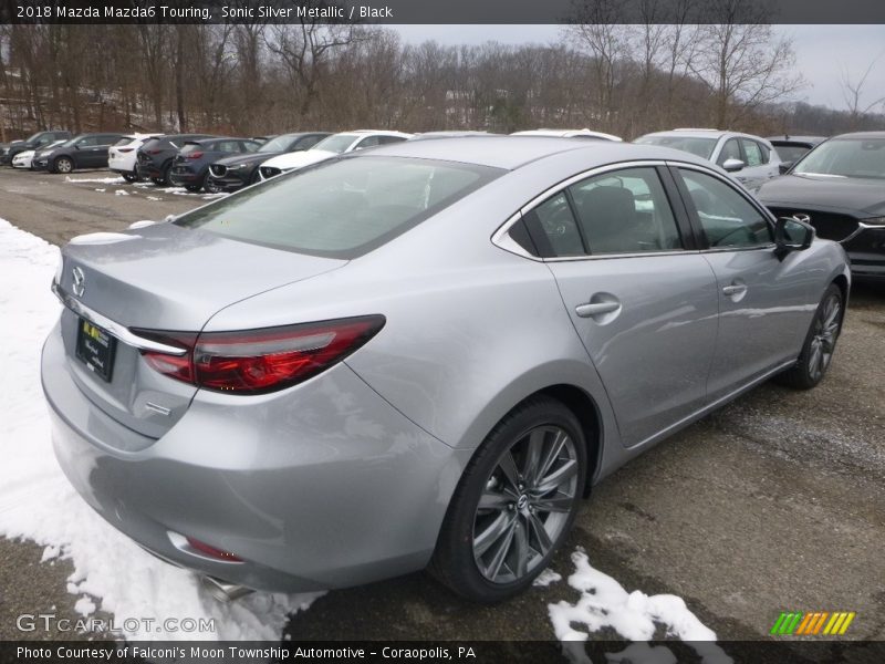 Sonic Silver Metallic / Black 2018 Mazda Mazda6 Touring