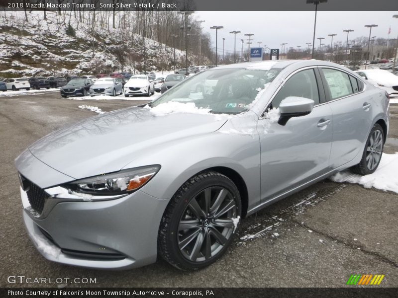 Sonic Silver Metallic / Black 2018 Mazda Mazda6 Touring