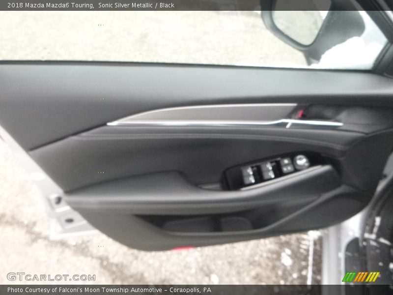 Sonic Silver Metallic / Black 2018 Mazda Mazda6 Touring