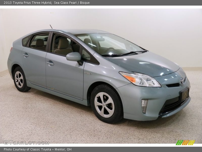 Sea Glass Pearl / Bisque 2013 Toyota Prius Three Hybrid