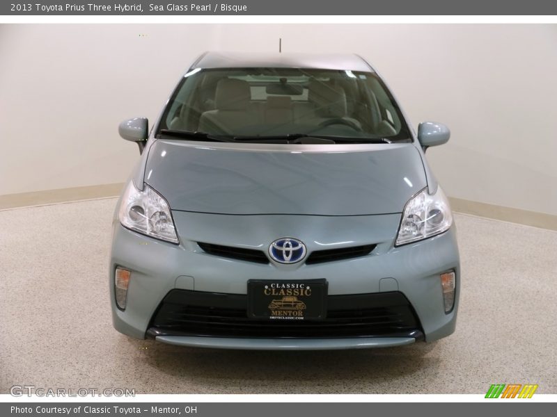 Sea Glass Pearl / Bisque 2013 Toyota Prius Three Hybrid