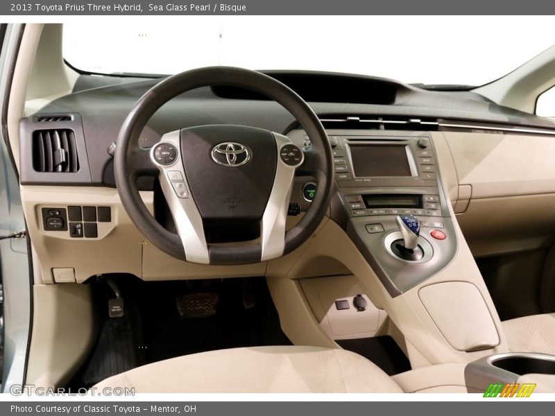 Sea Glass Pearl / Bisque 2013 Toyota Prius Three Hybrid