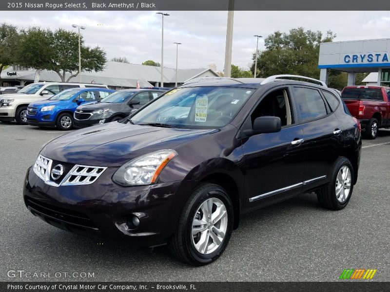 Black Amethyst / Black 2015 Nissan Rogue Select S