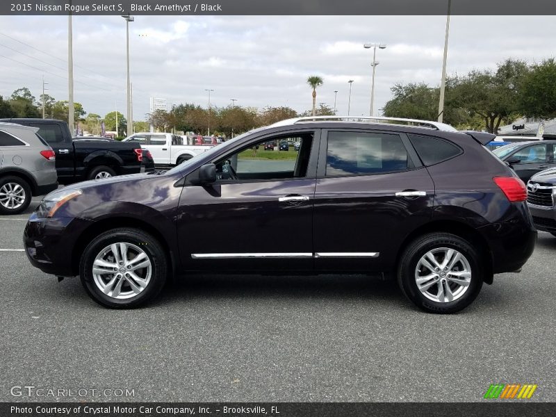 Black Amethyst / Black 2015 Nissan Rogue Select S