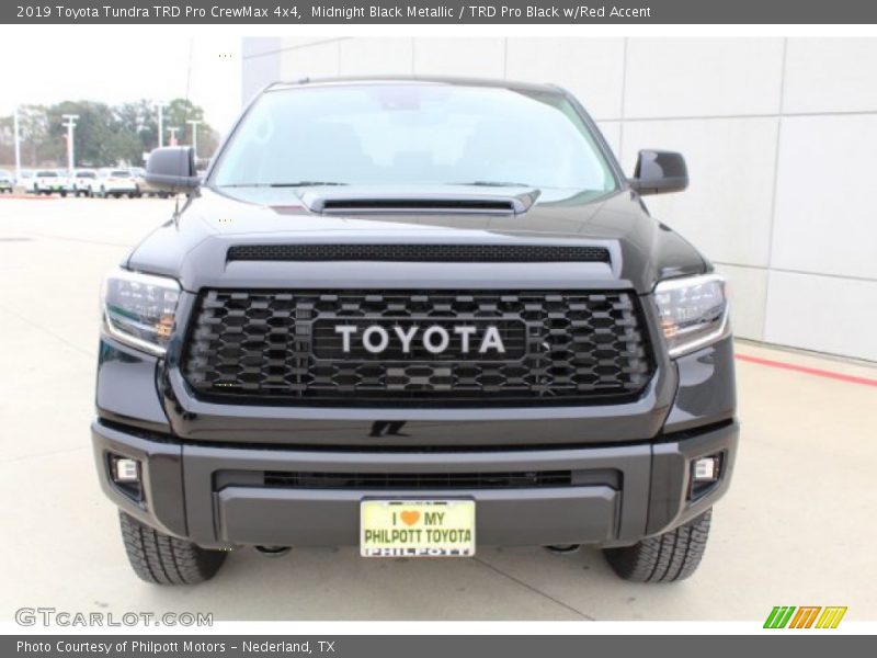 Midnight Black Metallic / TRD Pro Black w/Red Accent 2019 Toyota Tundra TRD Pro CrewMax 4x4