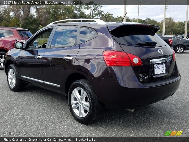 Black Amethyst / Black 2015 Nissan Rogue Select S