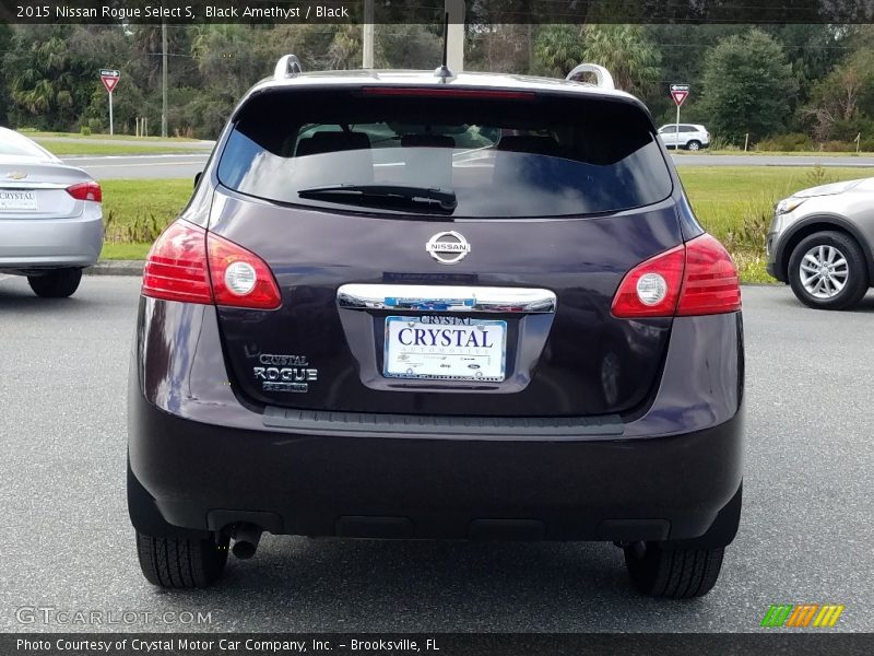 Black Amethyst / Black 2015 Nissan Rogue Select S