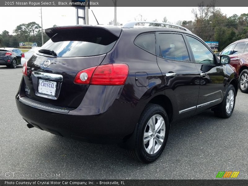 Black Amethyst / Black 2015 Nissan Rogue Select S