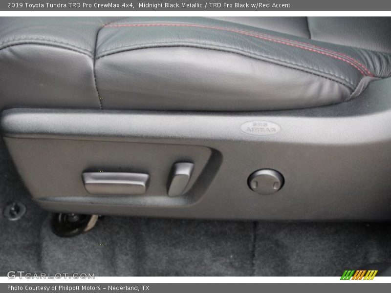 Front Seat of 2019 Tundra TRD Pro CrewMax 4x4