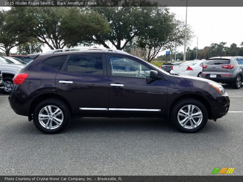 Black Amethyst / Black 2015 Nissan Rogue Select S