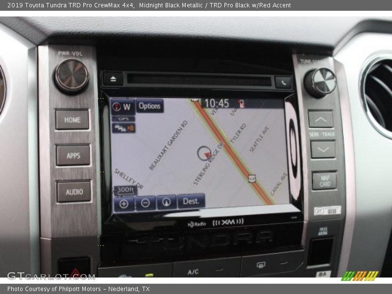 Navigation of 2019 Tundra TRD Pro CrewMax 4x4