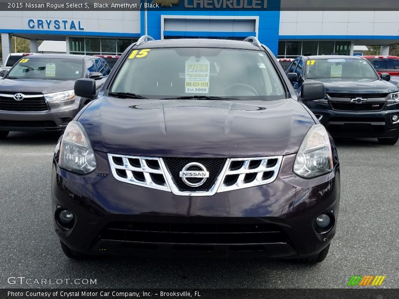 Black Amethyst / Black 2015 Nissan Rogue Select S