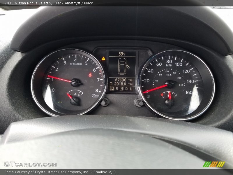 Black Amethyst / Black 2015 Nissan Rogue Select S