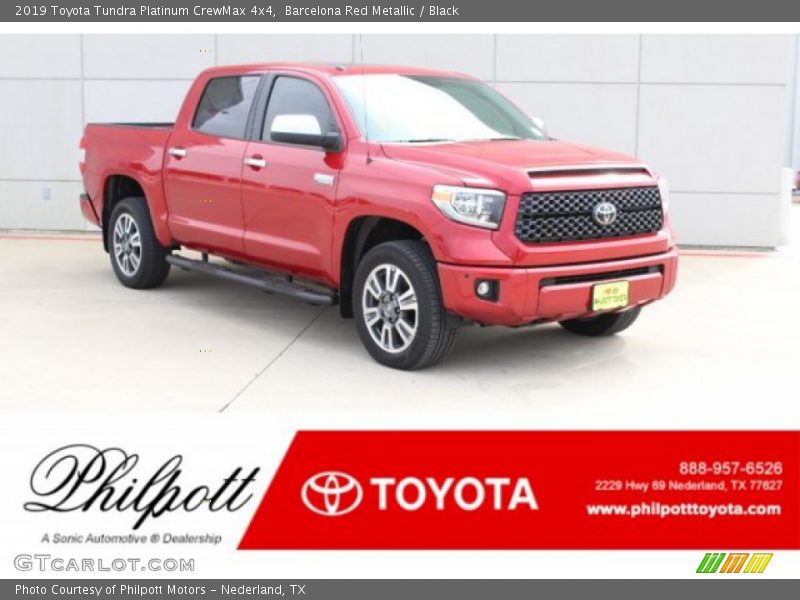 Barcelona Red Metallic / Black 2019 Toyota Tundra Platinum CrewMax 4x4