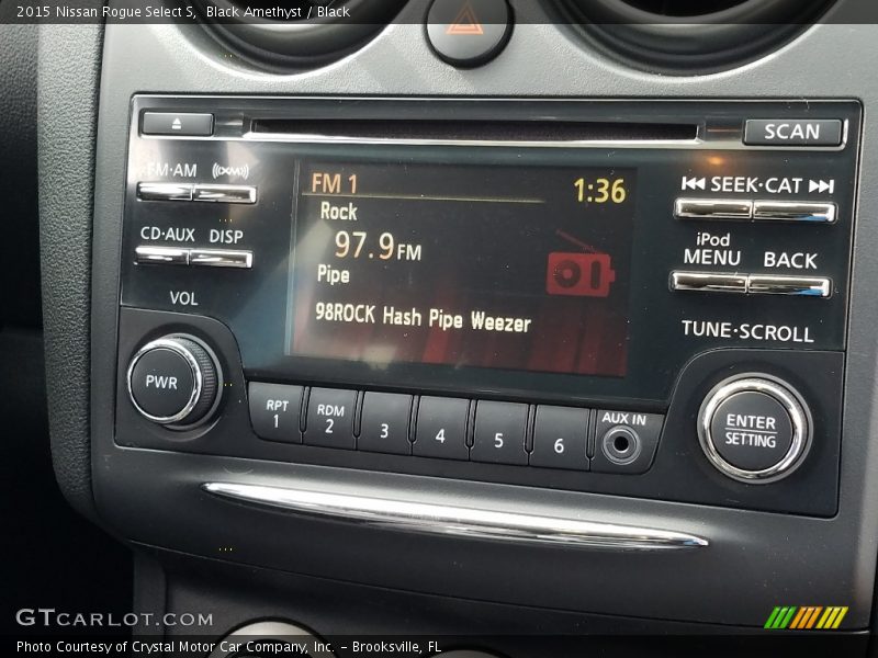 Black Amethyst / Black 2015 Nissan Rogue Select S