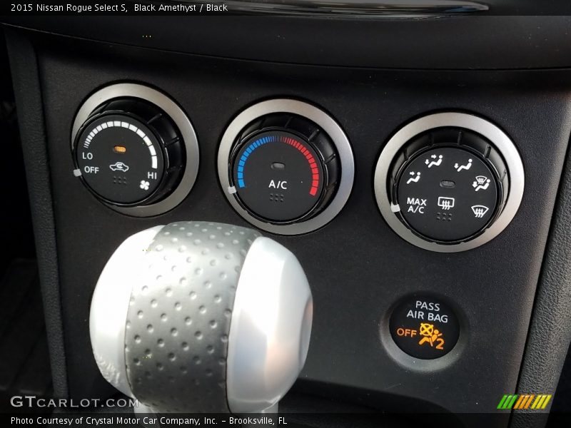 Black Amethyst / Black 2015 Nissan Rogue Select S