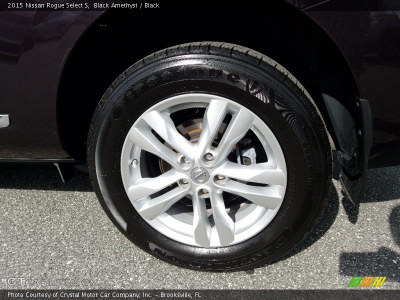 Black Amethyst / Black 2015 Nissan Rogue Select S